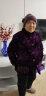 安贞雪母亲节礼物妈妈装冬装棉服冬季老年人女士喜庆过寿生日款LYFS367 紫色上衣 4XL建议130-145斤 实拍图