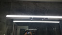 美遇 镜前灯led 浴室卫生间镜柜简约防水雾伸缩镜灯黑金铝合金免打孔 120cm银色22w 白光 实拍图