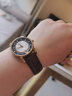 禧坠适用于美度表带真皮原装贝伦赛丽M8600 M005舵手指挥官手表带表链男女 棕色棕线+金色蝴蝶扣 18mm 实拍图
