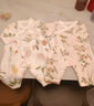 全棉时代纯棉新生婴儿连体衣服新款抗菌纱布宝宝春夏满月服和袍 伊恩植物园【四季款】 59cm （0-3个月） 实拍图