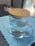 WINTERPALACE 玻璃杯茶水分离杯办公室水杯子男女士过滤喝水杯带把手泡茶叶杯 450ml 实拍图