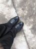 北欧图（BEIOUTU）皮鞋男士冬季保暖商务正装低帮系带结婚鞋子 6708 黑色-加绒 43 实拍图