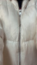TOMMY HILFIGER女装刺绣鸭绒保暖滑雪宽松长款面包羽绒服外套WW0WW38918 米白色YBH S 晒单实拍图