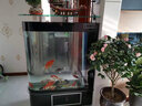 欧宝 鱼缸玻璃生态水族箱子弹头家用客厅屏风金鱼缸大型可定制 抽屉款  侧滤 1米长 实拍图
