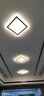 胜森 菱形网红过道灯走廊灯创意轻奢入户灯简约现代玄关阳台灯led三色变光吸顶灯 大号（28w三色） 暗装天花需要开孔5-9厘米 实拍图