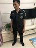 艾買保安服套装保安作训服夏装男夏季黑色保安制服执勤安检服保安服装 特短袖套装(只含标志) 185 实拍图