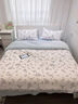 苏萱双面牛奶珊瑚绒冬季床上四件套法兰绒加厚保暖宿舍被套床单三件套 童话小兔 1.8m 床单款 四件套-被套200x230cm 实拍图