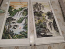 名人字画招财山水画靠山图国画客厅办公室装饰画中堂玄关走廊挂画竖幅卷轴 小桥流水人家 卷轴180*80CM 实拍图