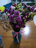 爱满云南勿忘我干花鲜花摆件客厅装饰真花插花满天星花束节日生日搭配 黄粉白勿+情人草 约30支 实拍图