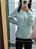 迪卡侬（DECATHLON）户外透湿抓绒女加厚摇粒绒抓绒衣保暖外套冲锋衣内胆MH100 半拉链-绿色 XS 实拍图