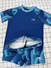李宁（LI-NING）儿童分体游泳衣男童男孩青少年温泉易干泳衣泳裤中大童两件套泳装 海军蓝【大框三件套】 140 【高120-130CM重21-26kg】 实拍图