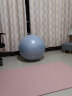 奥义 瑜伽球升级防爆磨砂健身球普拉提塑形孕妇助产儿童婴儿感统训练 雾蓝色-加厚防爆-升级款 65cm 实拍图
