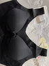 SOERU素芮明星同款无尺码背心式内衣女运动无痕胸罩火山石按摩光面无钢圈聚拢少女文胸 黑色（可拆卸胸垫） M（105斤以下） 实拍图