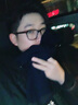 CACUSS纯羊毛围巾男士纯色商务冬季保暖针织围脖生日礼物礼盒装W0038 魅力藏青 实拍图