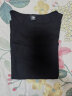 简束 短袖T恤男纯色棉质t恤夏季休闲运动紧身t恤男圆领修身打底汗衫潮 黑色 M （55kg左右） 实拍图