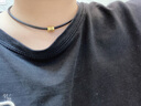 萧柏米恩简约细款蜡绳黑色项链绳挂件金吊坠锁骨绳男女平安扣玉佩替换绳子 粗细1mm长度45 黑色 实拍图