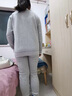 莫代尔保暖内衣女加厚加绒套装少女初高中学生秋衣秋裤可外穿保暖衣冬季 灰色猫咪[加绒加厚套装] 4XL 建议体重:120-140斤 实拍图
