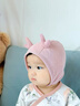 卡度熊（KADUXIONG）婴儿帽子春秋季宝宝可爱超萌秋冬婴幼儿护耳新生儿女宝宝胎帽男童 鹿角粉色(棉布内衬） 10个月-18个月（帽围45-49cm) 实拍图