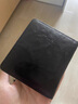 ANDSEEYOU品牌 牛皮小钱包 真皮皱褶皮夹子多卡位卡包 短款钱夹 迷你夹包女 黑色 实拍图