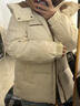鸭鸭（YAYA）王一博明星同款羽绒服男女短款冬季新款面包服情侣加厚保暖外套 米白色（男女同款） L 实拍图