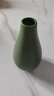东方泥土 新中式禅意干花插花瓶陶瓷器餐桌摆件客厅电视柜玄关装饰品 T39-04E 玉净瓶 （绿色） 实拍图