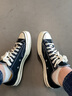 匡威（Converse）1970s三星标男鞋女鞋经典低帮情侣帆布鞋运动休闲板鞋学生鞋 162058C 经典低帮黑 42.5 /9 实拍图