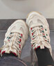 FILA 斐乐官方女鞋复古运动鞋2024春圣诞可颂鞋休闲鞋厚底舒适老爹鞋 雪白/雨朦灰色-SR 36.5 实拍图