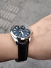 十瑞适用于OMEGA欧米茄表带鳄鱼皮表带真皮男碟飞超霸海马系列手表带 黑色银扣【折叠款】 20mm 实拍图