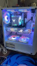 航嘉（Huntkey） 暗夜猎手5 电脑机箱台式DIY全侧透游戏水冷ATX大板背线机箱 暗夜猎手5-白色+6个15灯风扇 实拍图