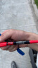 得力(deli)细杆双头多用物流油性记号笔 勾线笔会议签字笔马克笔红色12支/盒 S831 实拍图