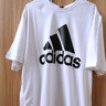 阿迪达斯 （adidas）官方舰店男装女装 2025夏季新款大logo运动服休闲透气跑步训练T恤 黑色/白标logo/店长力荐 XL 实拍图