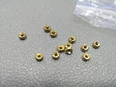 彩荷黄铜素面双凹隔片垫片金刚星月凤眼佛珠手串DIY配饰配件父亲节 黄色点点片(直径10mm一片) 实拍图