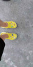 鲨鹈鹕洞洞鞋男士大码拖鞋防滑室外迪特沙滩鞋女透气包头休闲凉鞋男 迪特黄+白 42 实拍图