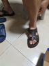 回力凉鞋男夏季新款真皮沙滩鞋男士防滑软底两用凉拖耐磨凉皮鞋男 棕色1884 39 实拍图