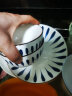 惠寻【京东自有品牌】8件套日式和风釉下彩千叶草陶瓷餐具套装碗碟套装 实拍图