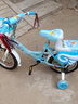 阿米达儿童自行车2岁3岁4岁5岁6岁小孩子男女宝宝折叠童车单车脚踏车 高配蓝色卡通悍马闪光轮+护栏+礼包 14寸 实拍图