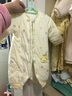 嘉贝艾尔婴儿衣服秋冬装厚款棉衣婴儿连体衣男女宝宝衣服0-1岁哈衣爬服 彩虹小熊 73cm(建议12-16斤) 实拍图
