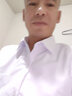 雅鹿纯色衬衫男秋季款男士商务正装修身百搭舒适上衣白衬衣白色L 实拍图