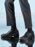 意尔康男鞋系带软底圆头皮鞋男时尚百搭气质商务正装鞋 97408W 黑色 43 实拍图