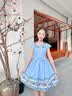 G.duck小黄鸭女童连衣裙儿童夏装短袖中大童夏季小女孩公主纯棉裙子13岁 粉红色 150 (建议身高135-144cm左右) 实拍图