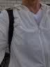 CACUSS防晒衣女士夏季防紫外线户外防晒服冰丝透气薄中长款修身外套白L 实拍图