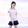 kawasaki川崎羽毛球服女款速干T恤运动短裙繁花似锦套装A2808 霜白 2XL  实拍图
