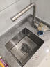 阿萨斯（ASRAS）2643B 不锈钢手工水槽 单槽套餐 厨房台下洗菜盆 搭配3052龙头 B(38*34cm) 实拍图