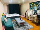 伊帘坊窗帘成品加密加厚仿亚麻棉麻纯色卧室客厅定制遮光窗帘布窗纱拼接窗帘 深蓝色 3.5米宽*2.7米高挂钩式可改高度 实拍图