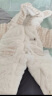 迪士尼（Disney）连体衣婴儿冬加厚外出连帽夹棉保暖外套可爱超萌小童男女宝宝衣服 YH兔耳朵连帽加厚哈衣 杏色 66 实拍图