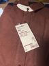 MUJI 男式 法兰绒 衬衫 男士长袖衬衣外套 休闲纯棉全棉 ACA77C1A 砖红色 S (165/84A) 实拍图
