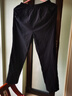 皮尔卡丹（pierre cardin）2025春夏新款纯棉长裤高腰直筒弹力中年老年女裤松紧腰运动休闲裤 黑色 2XL :建议115-128斤 实拍图