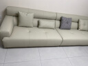 CBD真皮沙发客厅现代简约客厅直排沙发中大户型皮艺沙发D1005SF 灰羽白(7个工作日内发货） 晒单实拍图
