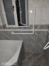 墨斐琳 浴室安全扶手L型卫生间马桶淋浴房防滑拉手老年人辅助无障碍扶手 304加强版L型-白色 70*70cm(正反L通用) 实拍图