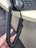 HAILE海乐 HT-101H-1.8M电话线卷线 座机听筒线 弹簧/曲线 4P4C插头 拉直长1.8米 黑色 10条装 实拍图